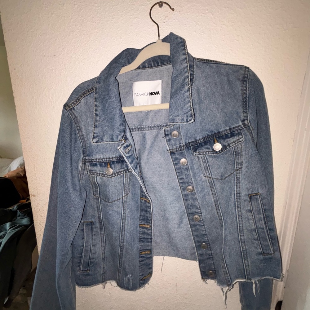 Fashion Nova Light Blue Denim Jacket